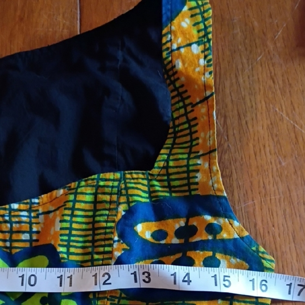 Zachary's Smile  Dress in Green and Blue. Size 8. Art To Wear. - Picture 9 of 12